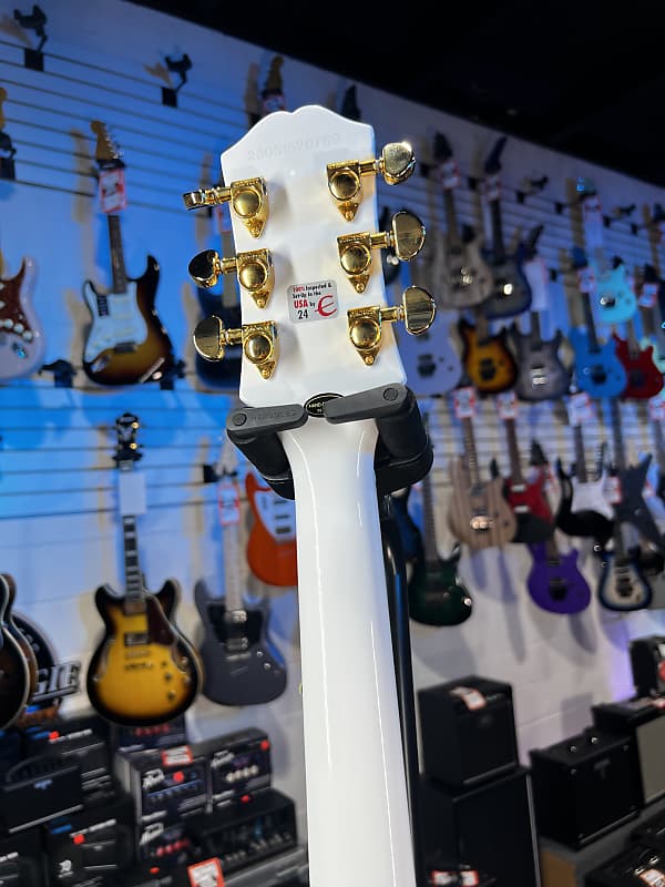 Epiphone Les Paul Custom Left-handed Electric Guitar - Alpine White GET PLEK'D! 769