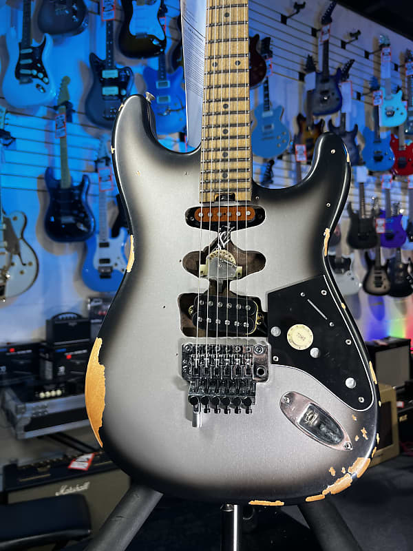 EVH Limited-edition Frankenstein Series Relic Electric Guitar - Silverburst Auth Deal Free Ship! 016
