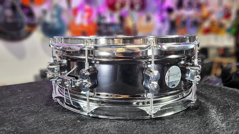 PDP Concept Series Black Nickel over Steel Snare with Chrome Hardware 5.5X14in. Auth Deal Free Ship!