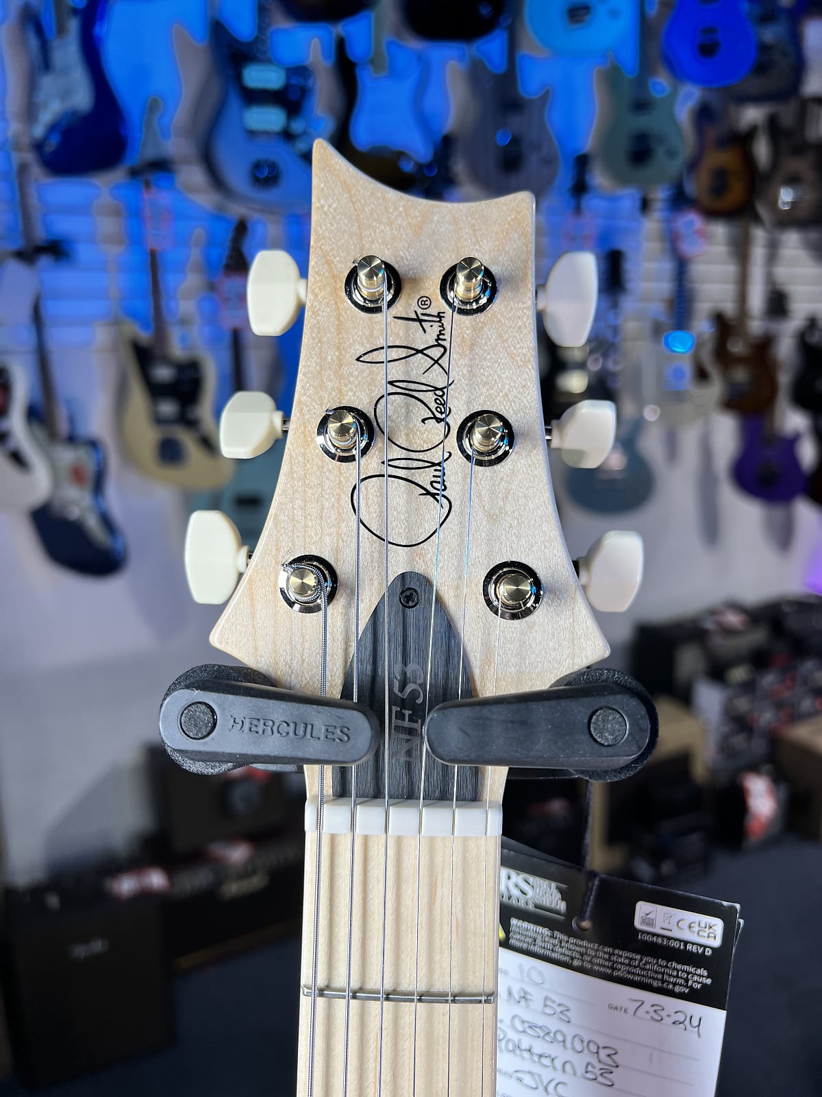 PRS NF 53 Electric Guitar Custom Color - White Doghair Smokeburst w/ PRS Soft Case, Signature Dealer, Get Plekd 093