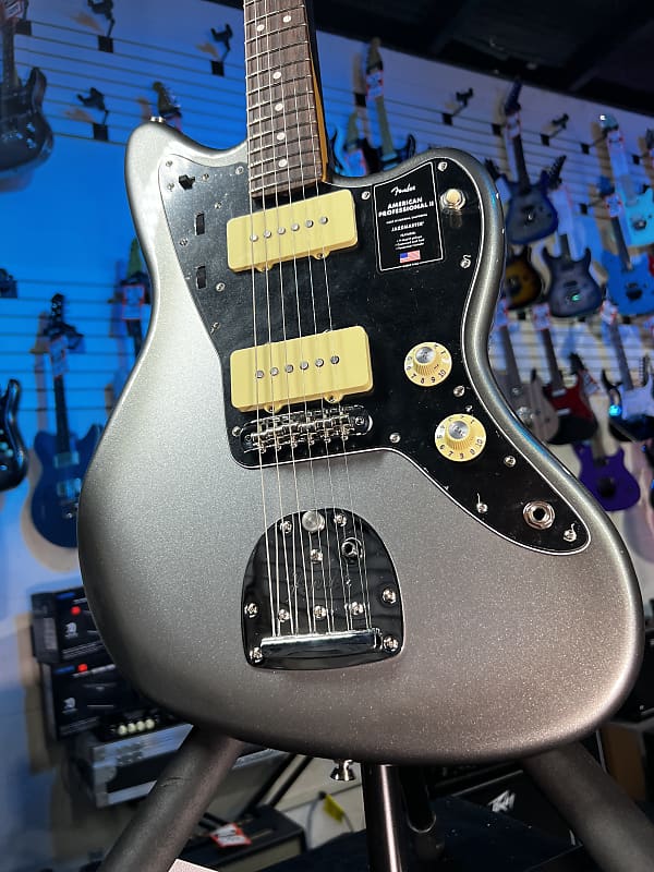 Fender American Professional II Jazzmaster Mercury Rosewood Fingerboard GET PLEK'D! 243