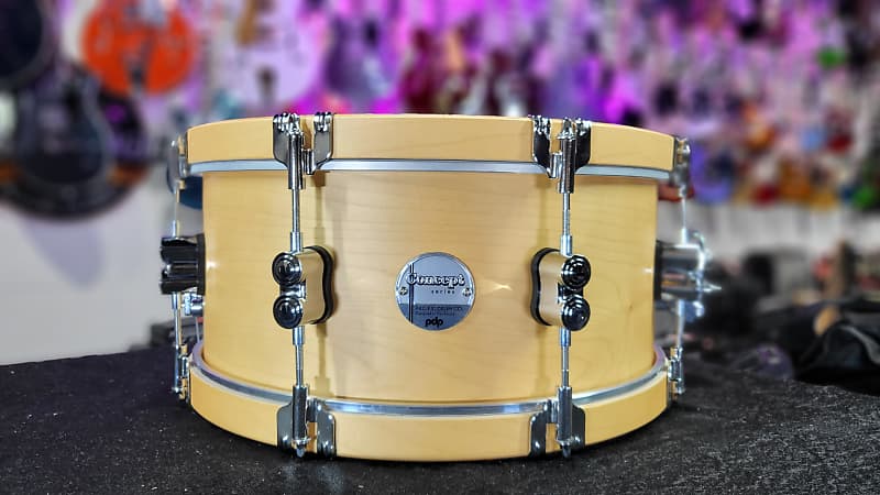 PDP Concept Maple Classic Snare Drum 6.5 x 14in. Natural with Natural Hoops Auth Dealer Free Ship!