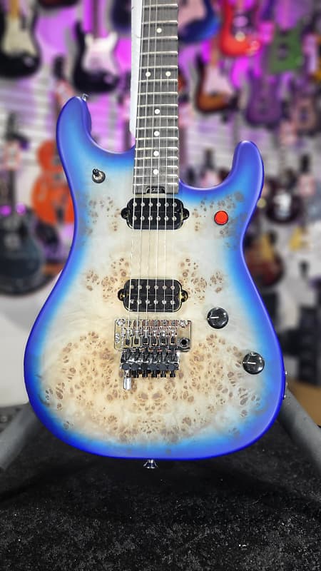 EVH 5150 Series Deluxe Poplar Burl Electric Guitar - Aqua Burst Authorized Dealer Free Shipping! 181