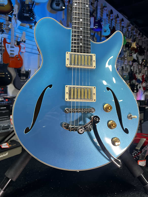Eastman Guitars Romeo LA Semi hollowbody Electric Guitar - Celestine Blue Auth Deal Free Ship! 632 GET PLEK’D!