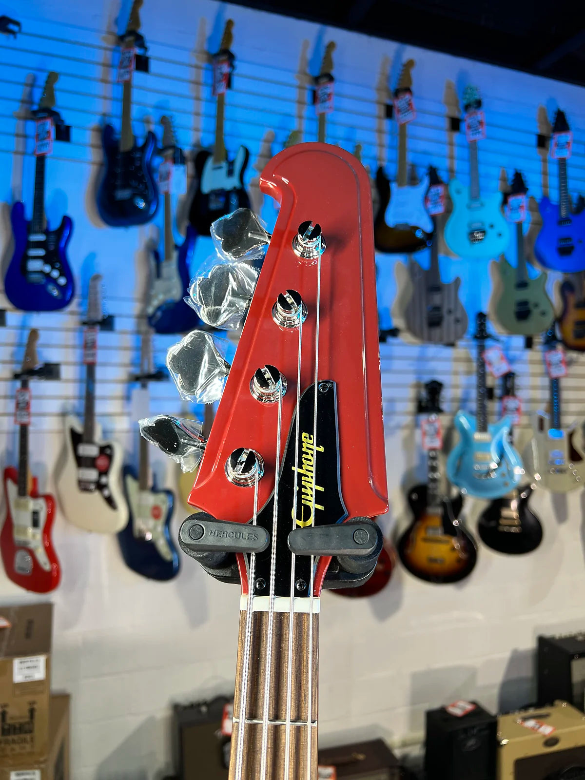 Epiphone Thunderbird '64 Bass Guitar 2025 - Ember Red, with Epi Gig Bag, 756