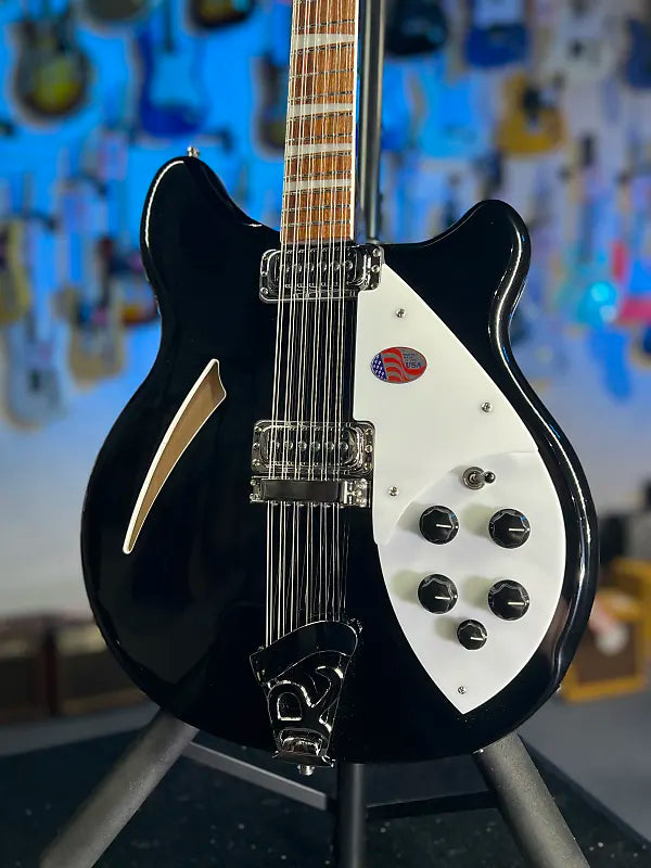 New 2025 Rickenbacker 360/12 12-String 360 Electric, Jetglo / OHSCase 733