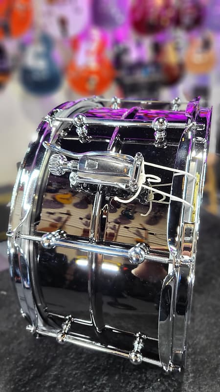 Ludwig Universal Black Brass Snare Drum 7in. x 13in. Chrome Hardware Auth Dealer Free Shipping!