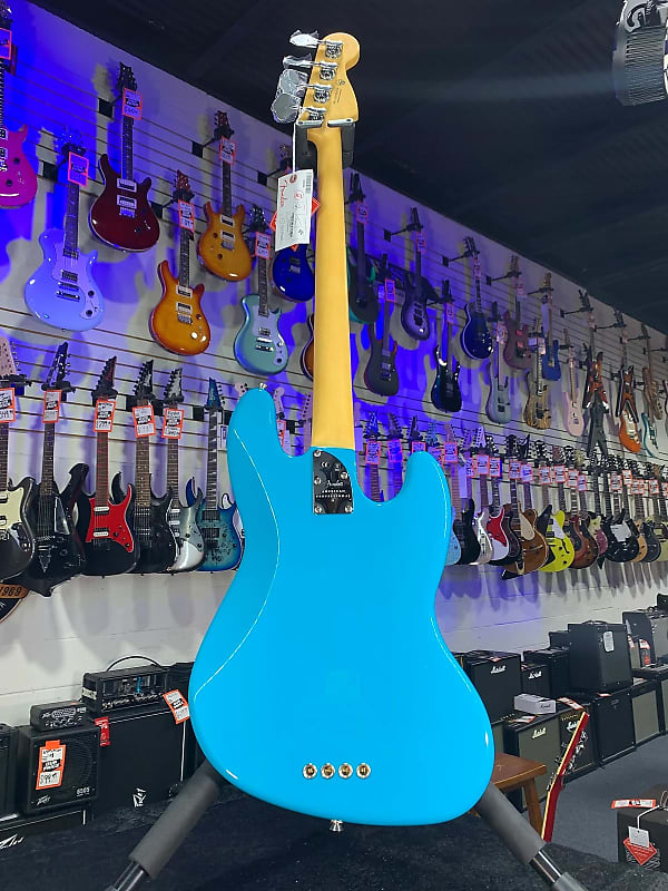 Fender American Professional II Jazz Bass Left-handed Miami Blue Maple Fingerboard Auth Deal! 408