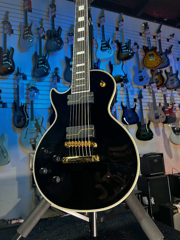 Epiphone 7-string Matt Heafy Les Paul Custom Origins Left-handed Ebony GET PLEK'D! 671
