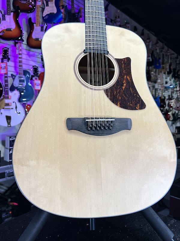Ibanez AAD1012EOPN Advanced 12 string Acoustic-electric Guitar - Open Pore Natural Auth Deal Free Ship! 707 GET PLEK’D!