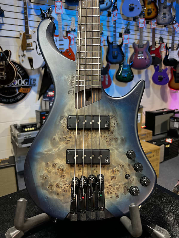 Ibanez EHB Ergonomic Headless Cosmic Blue Starburst Flat Auth Dealer Free Ship! 881 GET PLEK’D!