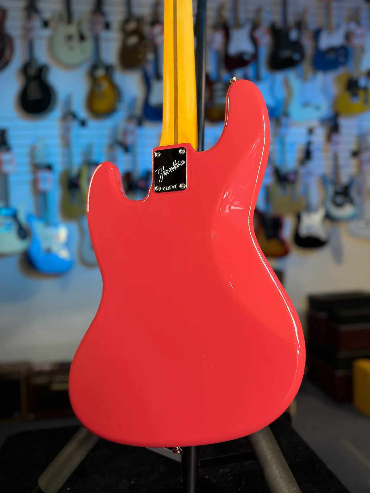 Fender American Professional Classic Jazz Bass - Faded Dakota Red Maple Fingerboard GET PLEK'D! 036