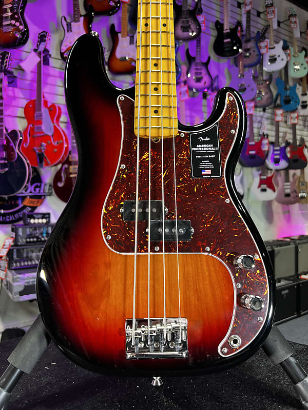 Fender American Professional II Precision Bass - 3 Color Sunburst with Maple Fingerboard Auth Deal Free Ship #933 GET PLEK’D!