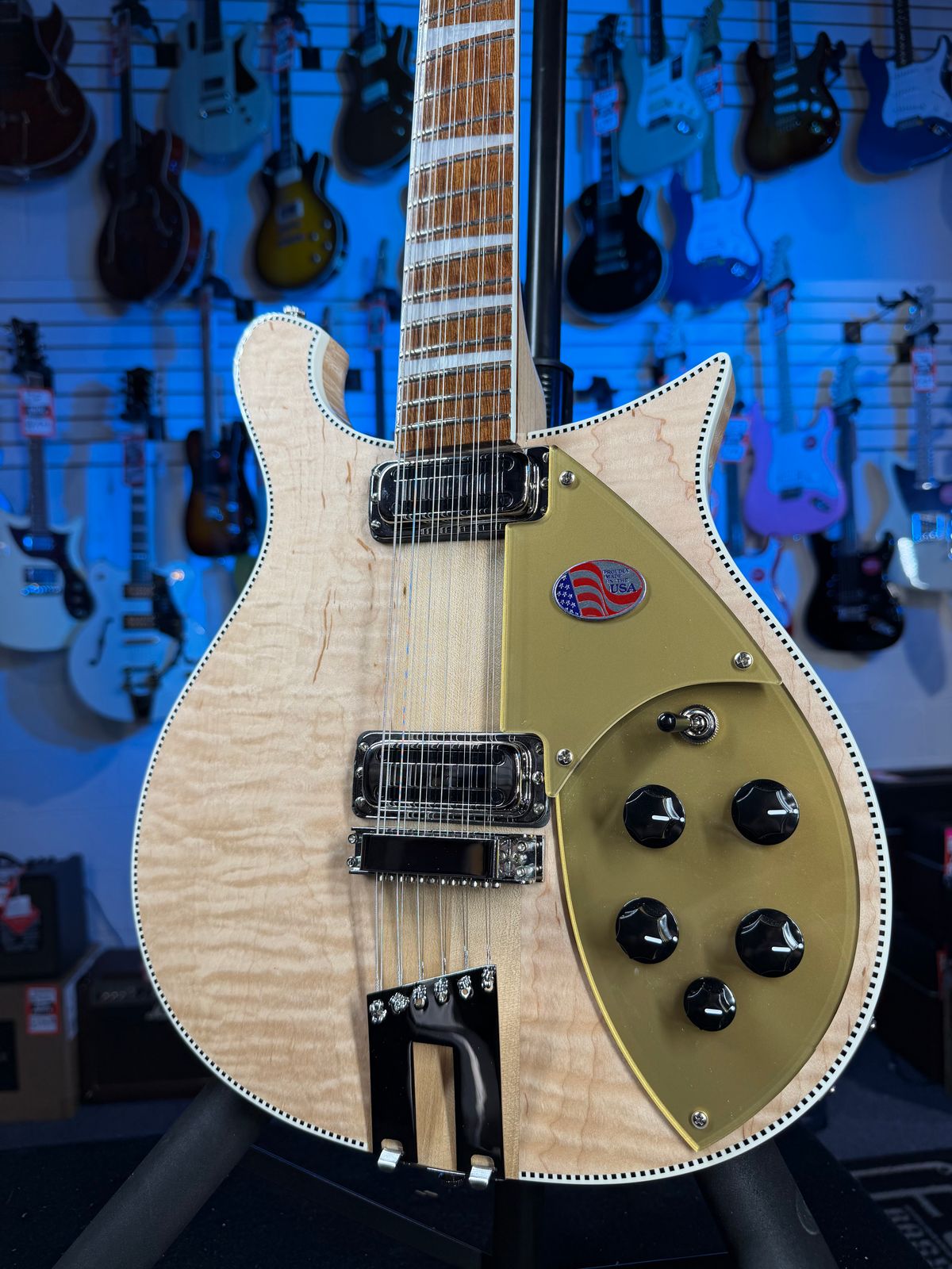 Rickenbacker 660/12 12-string Electric Guitar - Mapleglo, 2026 w Ric Case, Free Ship 773