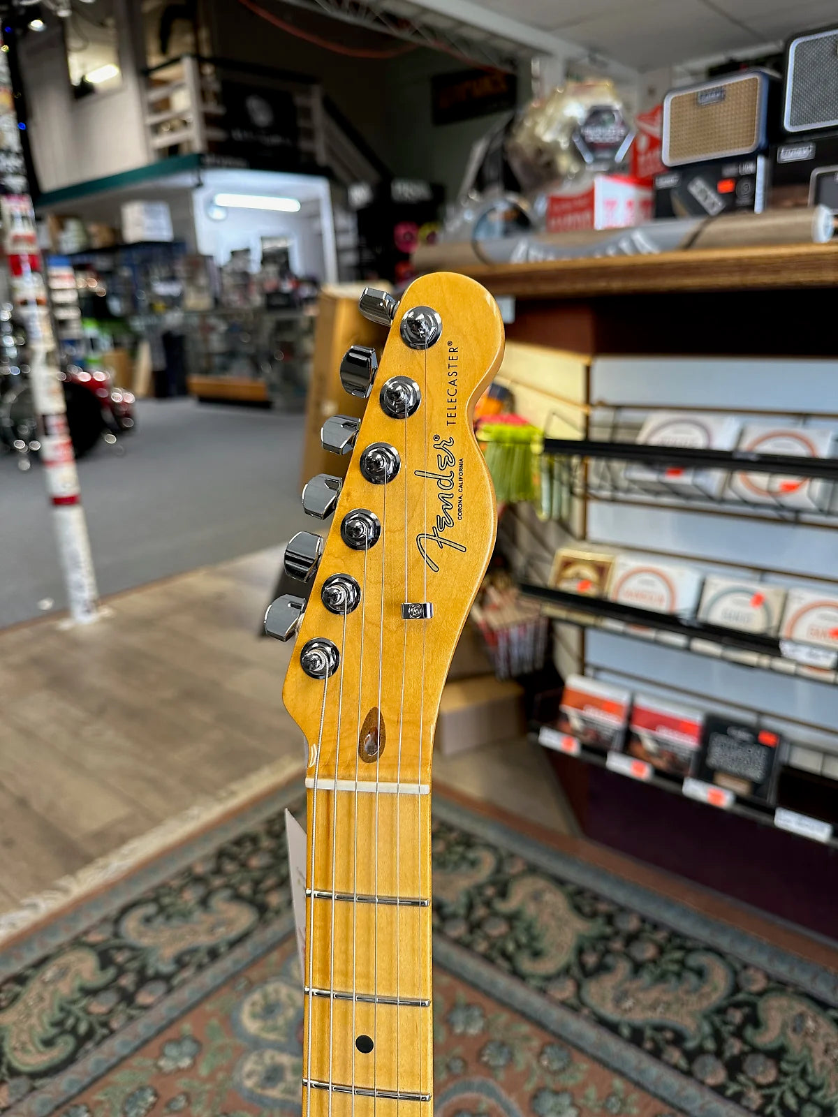 American Professional II Telecaster Thinline LTD - Transparent Daphne Blue #046