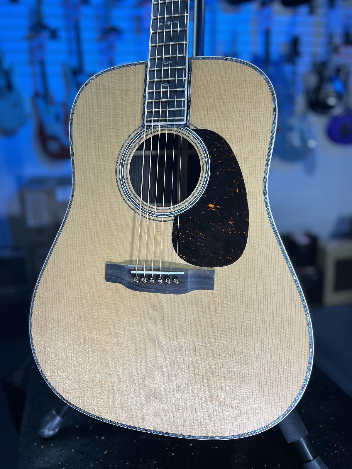 Martin D-45 Modern Deluxe Acoustic Guitar - Natural, 140 GET PLEK’D