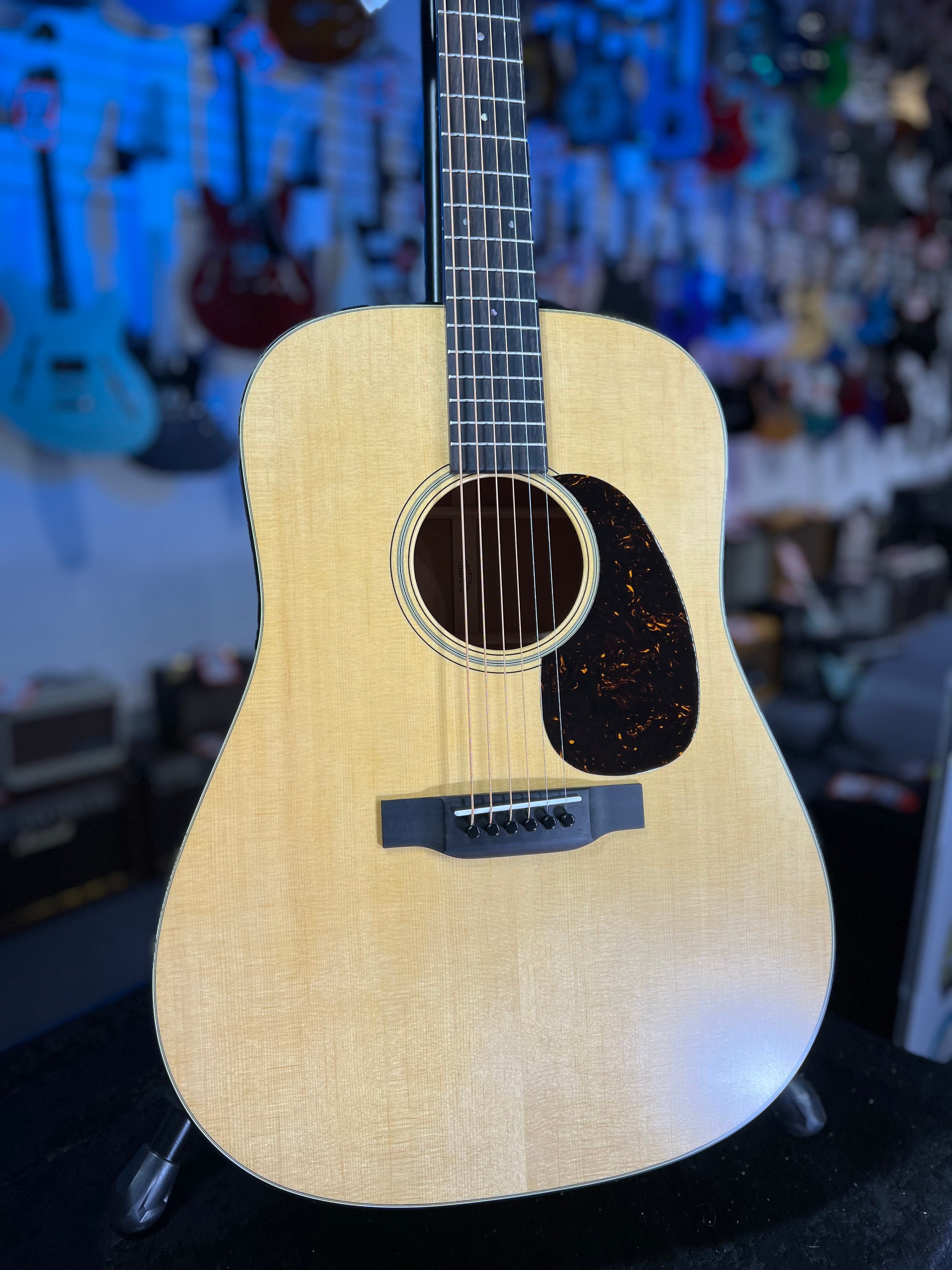 Martin D-18 Satin Acoustic Guitar - Satin Natural , w Case, Auth Dealer GET PLEK'D! 663