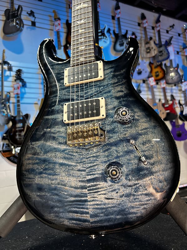 New PRS 2024 Custom 24 Custom Color – Faded Whale Blue Smokewrap Burst, PRS Case, Ath Dlr GET PLEKD 876