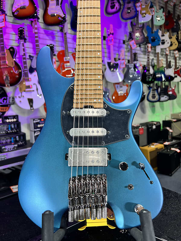 Ibanez Q547 7-string Electric Guitar - Blue Chameleon Metallic Matte Auth Deal Free Ship! 887 *FREE PLEK WITH PURCHASE*
