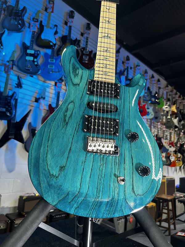 PRS SE Swamp Ash Special Electric Guitar - Iris Blue Auth Deal Free Shipping! 432 GET PLEK’D!