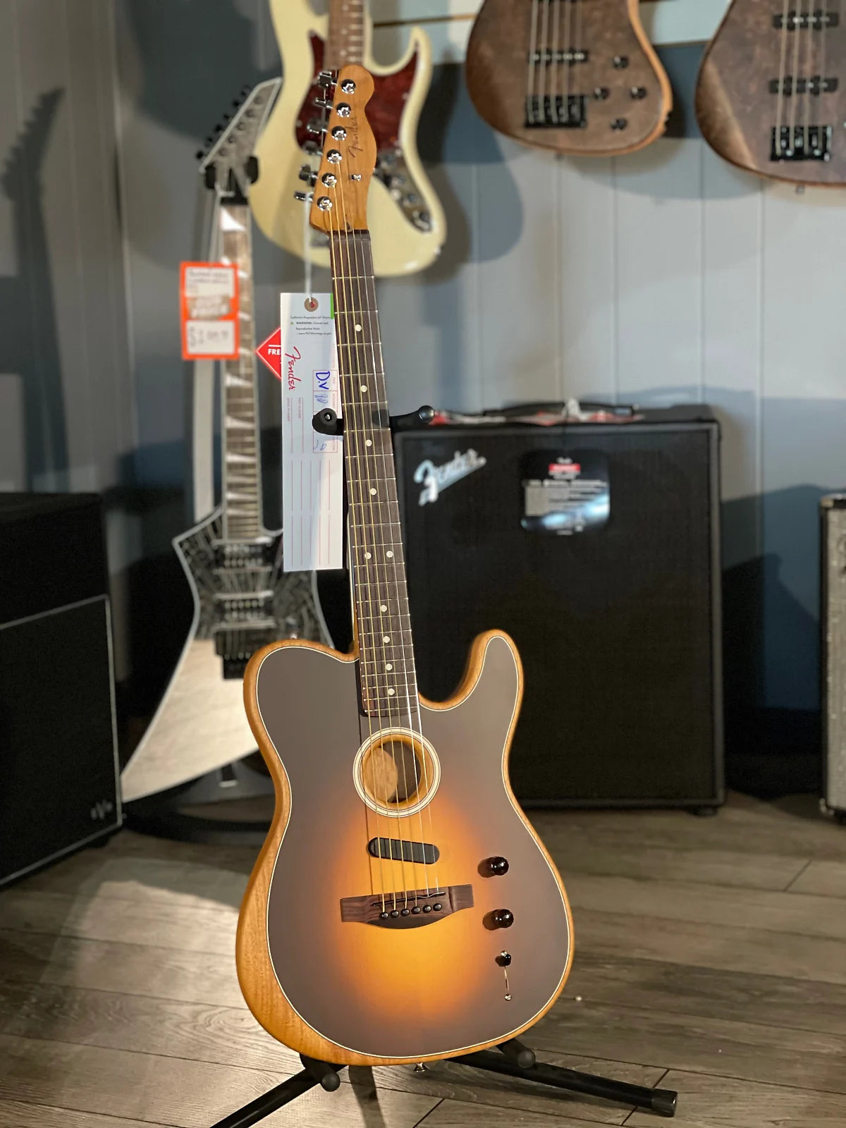 Acoustasonic Player Telecaster Acoustic-Electric Guitar - Shadow Burst #738