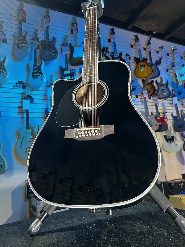 Takamine EF 381 DX-LH Acoustic Guitar - Black Auth Deal Free Shipping! 143