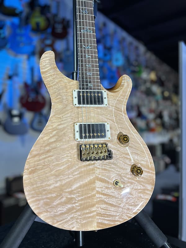 PRS Wood Library Custom 24 2024 - Custom Color / Natural - Quilt 10 Top, Brazilian RW, Paisley Case, Signature Dealer 757