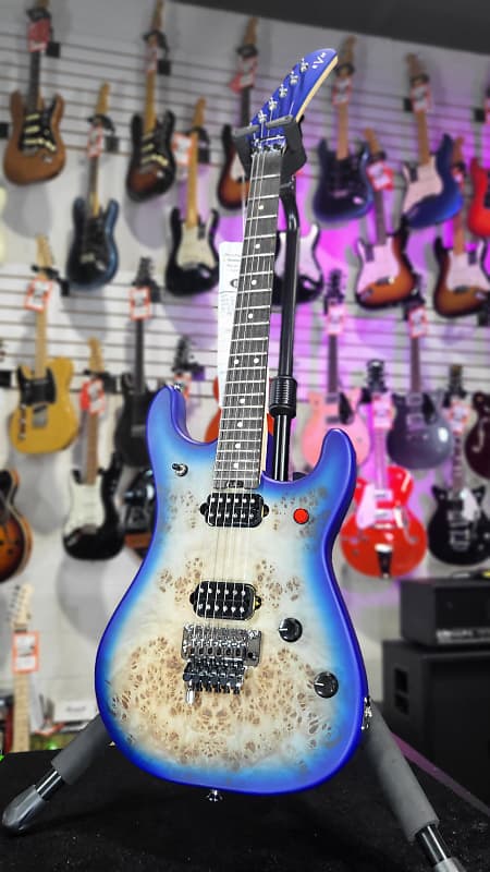 EVH 5150 Series Deluxe Poplar Burl Electric Guitar - Aqua Burst Authorized Dealer Free Shipping! 181