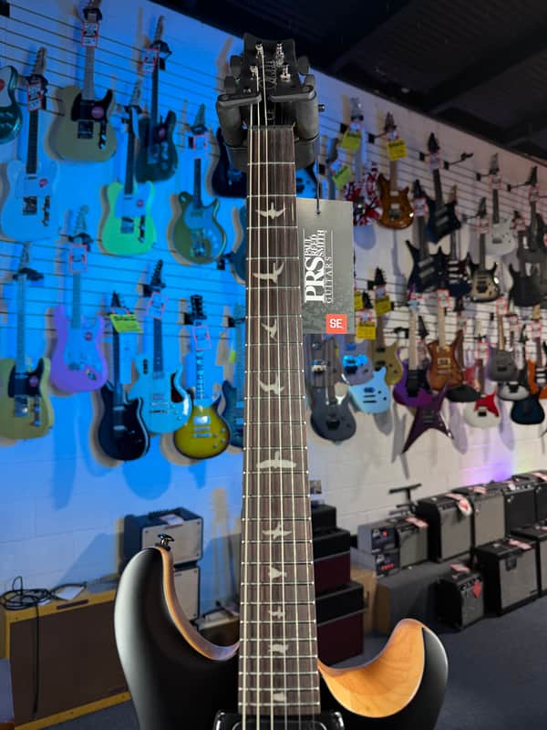 PRS SE CE 24 Satin - Flat Black Top, C&M Exclusive - Black