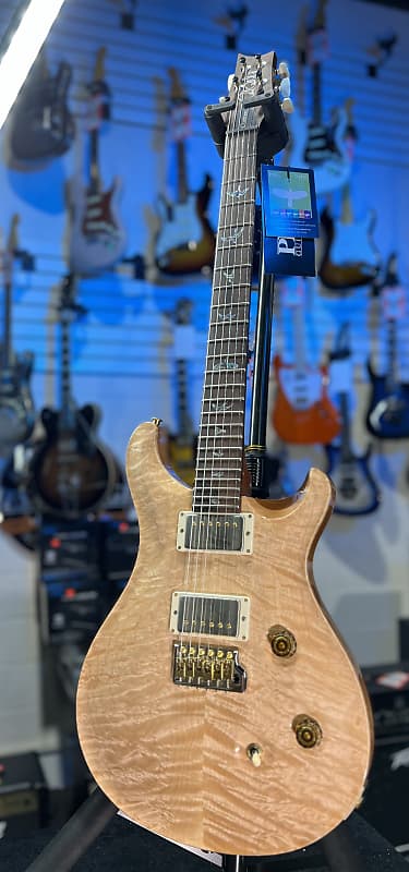 PRS Wood Library Custom 24 Quilt, Natural, Brazilian Rosewood w Paisley PRS Hardcase, Free Ship, 662