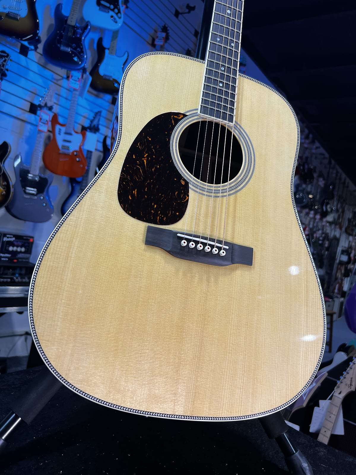 Martin HD-35 Left-Handed Acoustic Guitar - Natural GET PLEK'D! 504