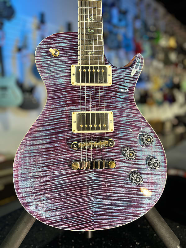 2024 PRS Wood Library McCarty Singlecut 594 - Violet w/Matching Stained Maple Neck & Paisley Hardshell Case + PLEK*D #003