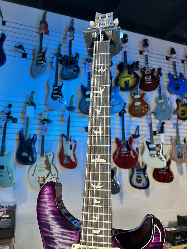 PRS Hollowbody II Piezo 2024 - Custom Color - Charcoal Violet Burst w PRS Case, Signature Dealer, 118 Get Plekd