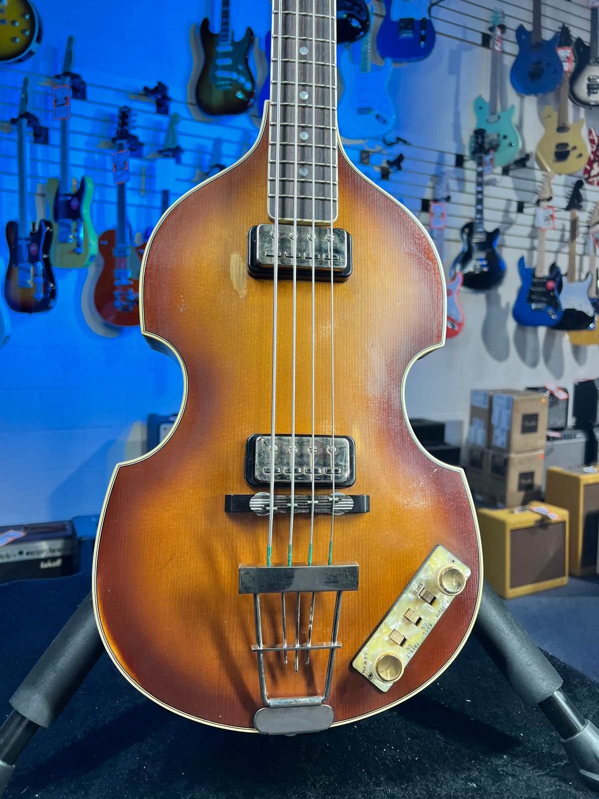 Hofner H500/1-64-0 2025 - Sunburst, Relic, With Hofner Case, 500/1 Vintage, 030