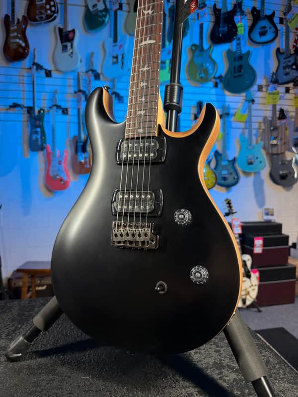 PRS SE CE 24 Satin - Flat Black Top, C&M Exclusive - Black
