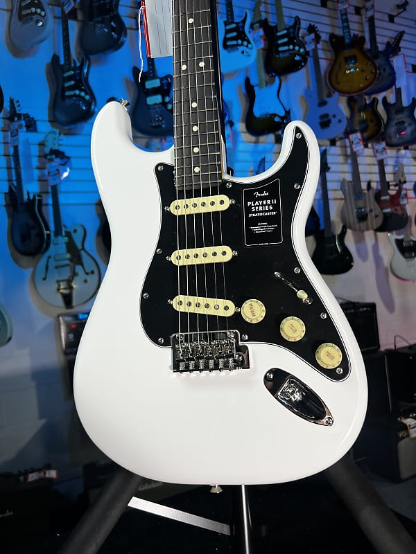 Fender Player II Stratocaster Electric Guitar - Polar White with Rosewood Fingerboard GET PLEK'D! 885