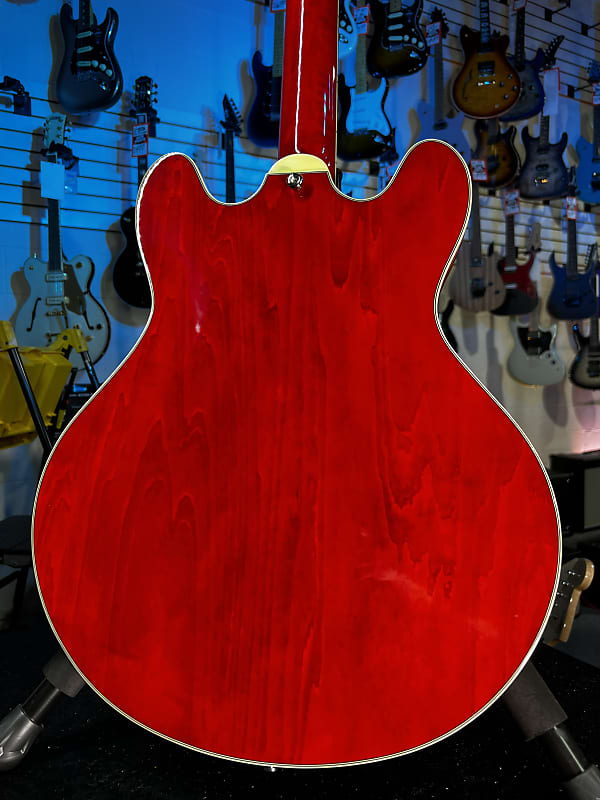 Eastman Guitars T386RD Thinline Semi-hollowbody Electric Guitar Red GET PLEK'D! 714