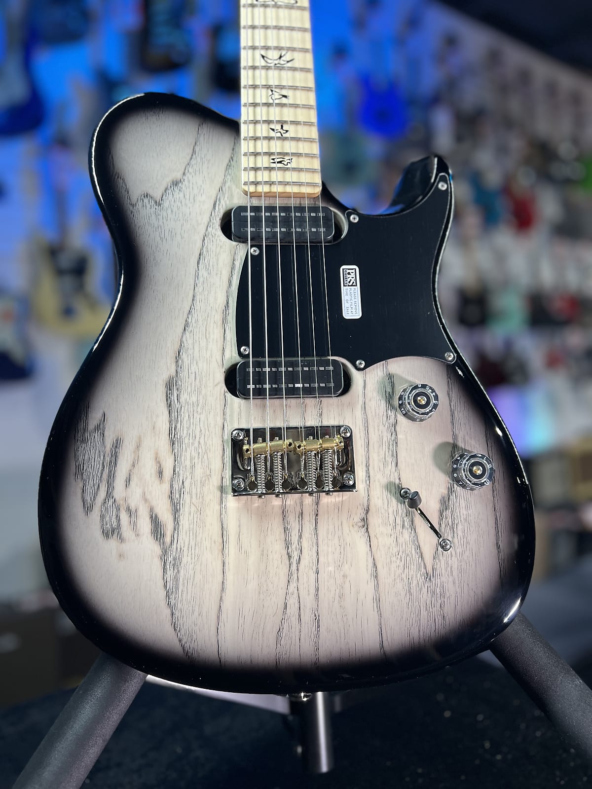 PRS NF 53 Electric Guitar Custom Color - White Doghair Smokeburst w/ PRS Soft Case, Signature Dealer, Get Plekd 093