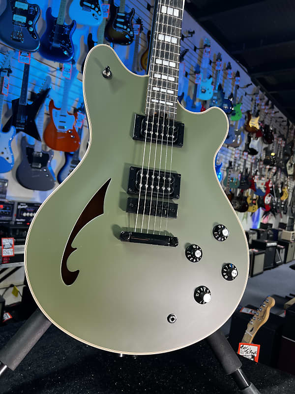 EVH SA-126 Special Semi-hollowbody Electric Guitar - Matte Army Drab GET PLEK'D! 090