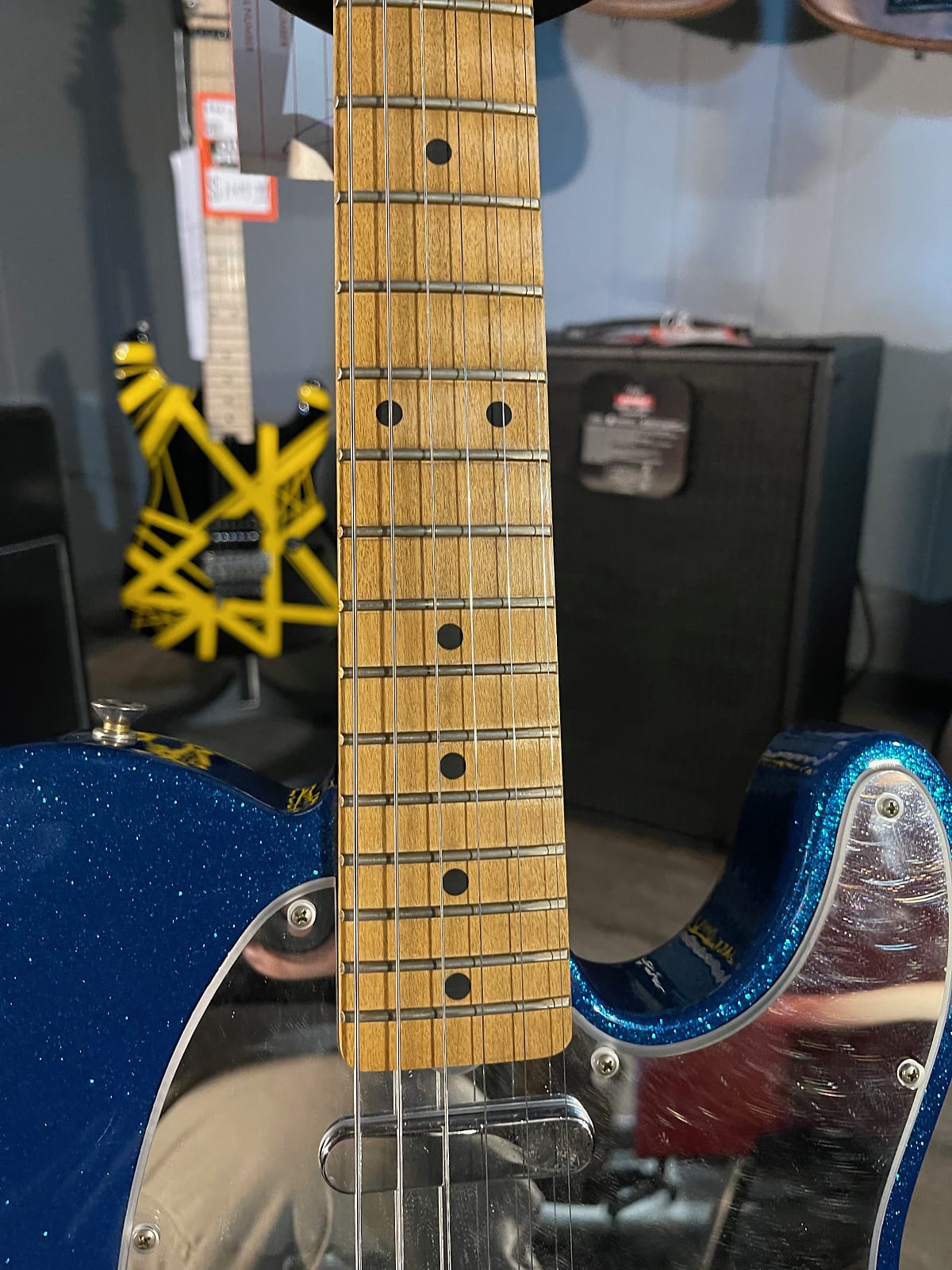 J Mascis Telecaster - Bottle Rocket Blue Flake W Maple Neck #362