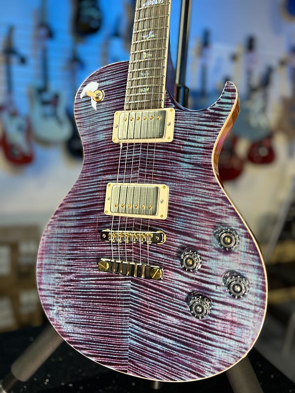 2024 PRS Wood Library McCarty Singlecut 594 - Violet w/Matching Stained Maple Neck & Paisley Hardshell Case + PLEK*D #003
