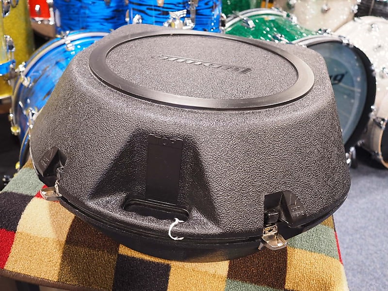 Ludwig 5x14 Steel Snare Ufo Kit W/ L8040 Molded Case, L381 Speedex Rubber Practice Pad, Drumsticks