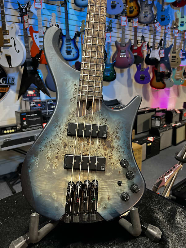 Ibanez EHB Ergonomic Headless Cosmic Blue Starburst Flat Auth Dealer Free Ship! 845 GET PLEK’D!