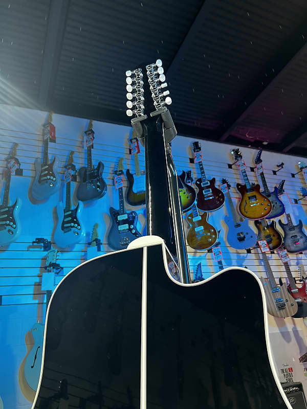 Takamine EF 381 DX-LH Acoustic Guitar - Black Auth Deal Free Shipping! 143