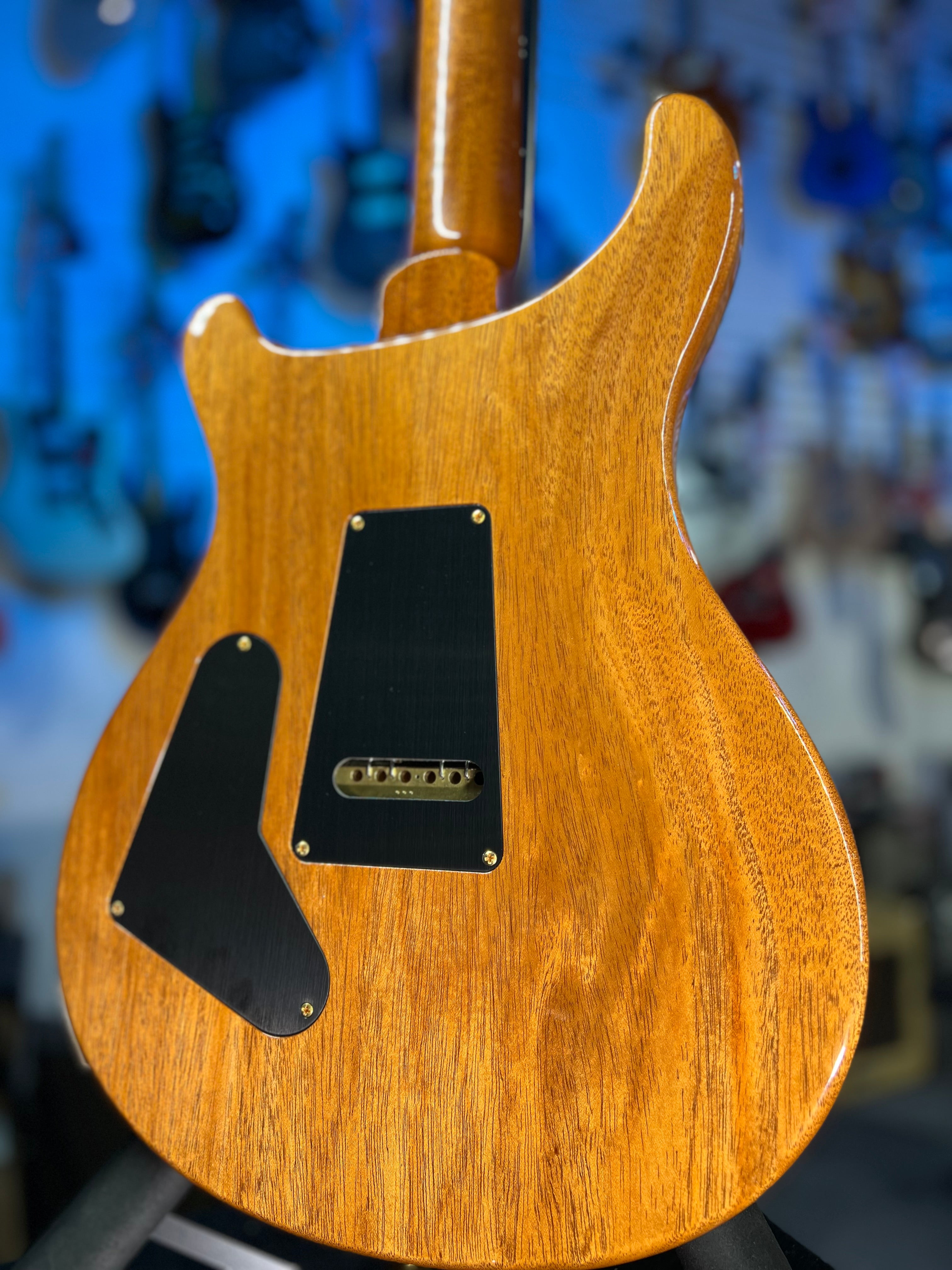 PRS Custom 24 10 Top - Faded Trampas Green Wrap, PRS Hard Case 431