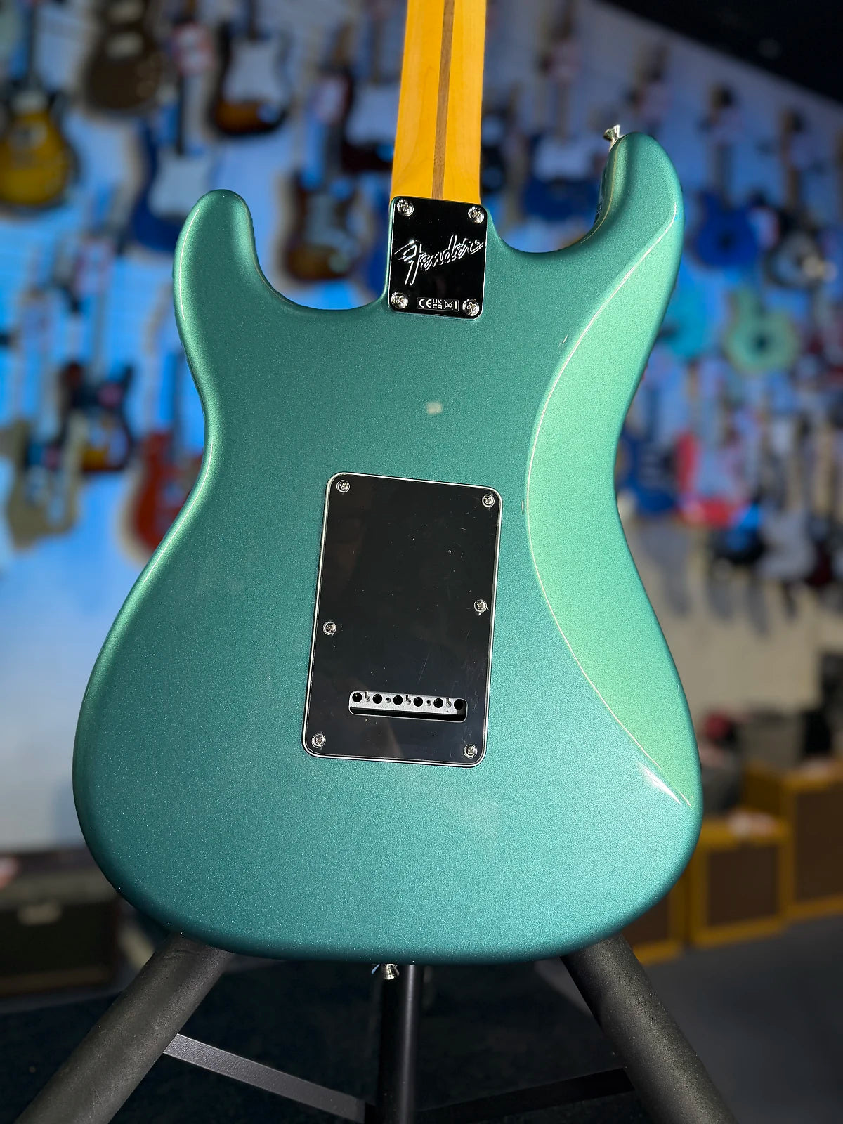 Fender American Professional Classic Stratocaster HSS Electric Guitar - Faded Sherwood Green Metallic GET PLEK'D! 186