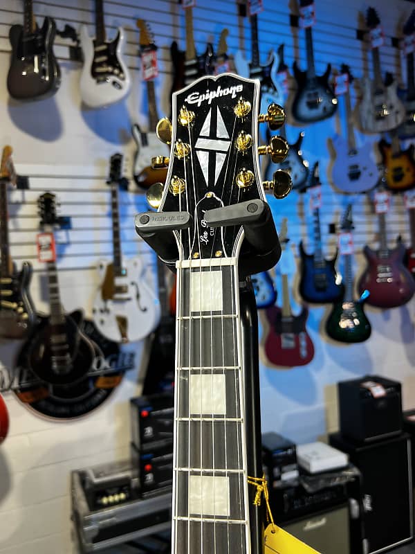 Epiphone Les Paul Custom Electric Guitar - Ebony Auth Dealer! 594 GET PLEK’D!