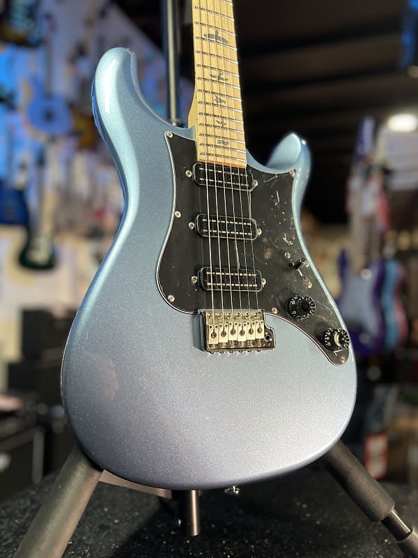 PRS SE NF 3 Electric Guitar - Ice Blue Metallic with Maple Fingerboard, Signature Dealer, Get Plekd! 927