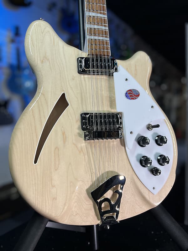 New 2024 Rickenbacker 360/12 12-String 360 Electric, Mapleglo w/ OHSCase and Free Ship 737