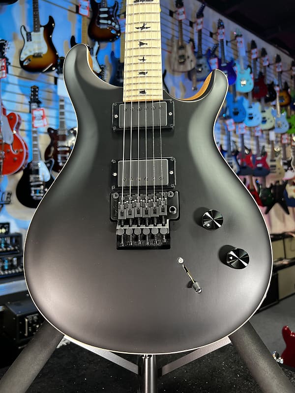 PRS DW CE 24 "Floyd" Electric Guitar - Custom Black Top w Natural Back Authorized Dealer Free Shipping! 104 GET PLEK’D!